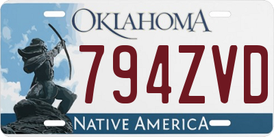 OK license plate 794ZVD