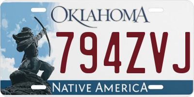 OK license plate 794ZVJ
