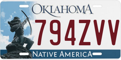 OK license plate 794ZVV