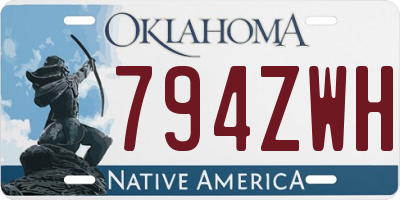 OK license plate 794ZWH