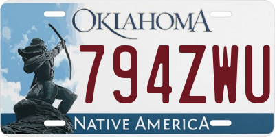 OK license plate 794ZWU