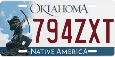 OK license plate 794ZXT