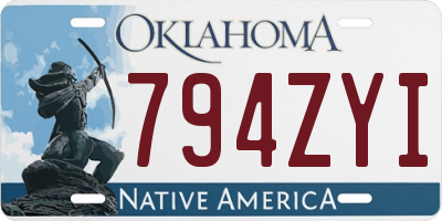 OK license plate 794ZYI