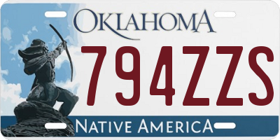 OK license plate 794ZZS