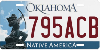 OK license plate 795ACB