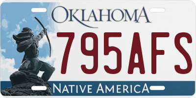 OK license plate 795AFS