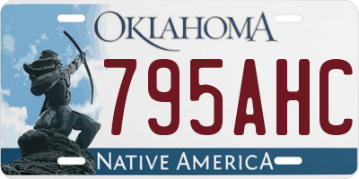 OK license plate 795AHC