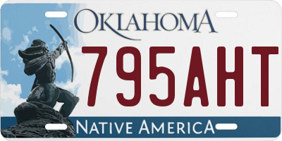 OK license plate 795AHT