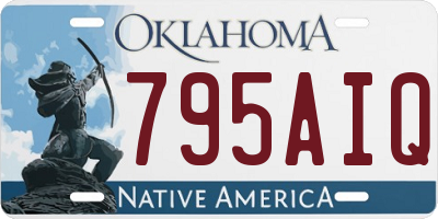 OK license plate 795AIQ