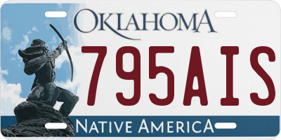 OK license plate 795AIS