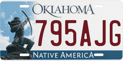 OK license plate 795AJG