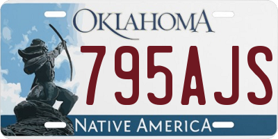 OK license plate 795AJS
