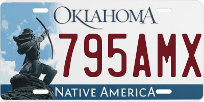 OK license plate 795AMX