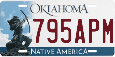 OK license plate 795APM