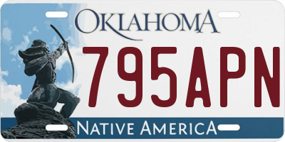 OK license plate 795APN