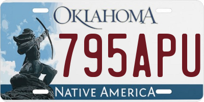 OK license plate 795APU