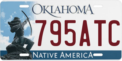 OK license plate 795ATC