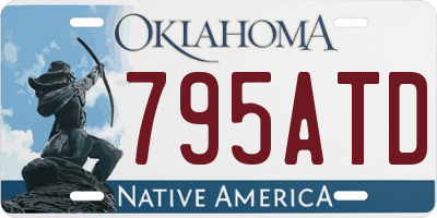 OK license plate 795ATD