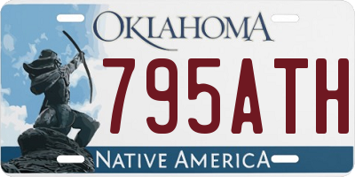 OK license plate 795ATH