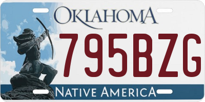 OK license plate 795BZG