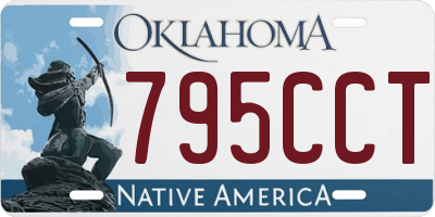 OK license plate 795CCT
