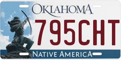 OK license plate 795CHT