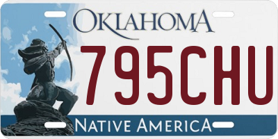OK license plate 795CHU