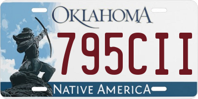 OK license plate 795CII