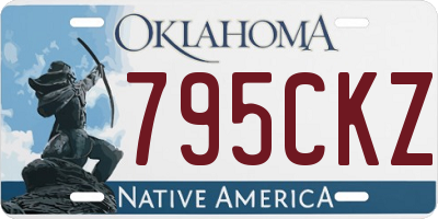 OK license plate 795CKZ