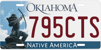 OK license plate 795CTS