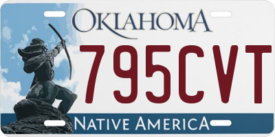 OK license plate 795CVT