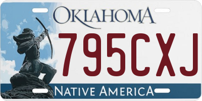 OK license plate 795CXJ