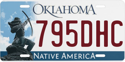 OK license plate 795DHC