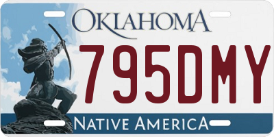 OK license plate 795DMY