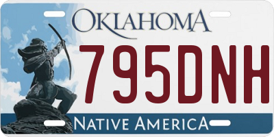 OK license plate 795DNH