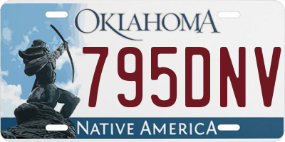 OK license plate 795DNV