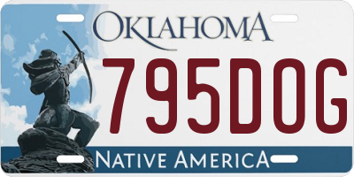 OK license plate 795DOG