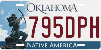 OK license plate 795DPH