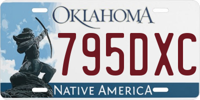 OK license plate 795DXC