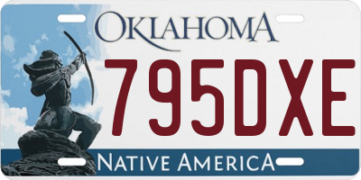 OK license plate 795DXE