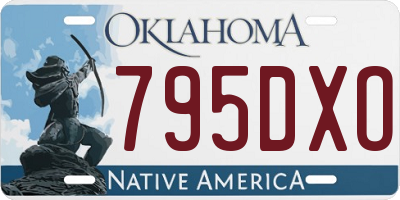 OK license plate 795DXO