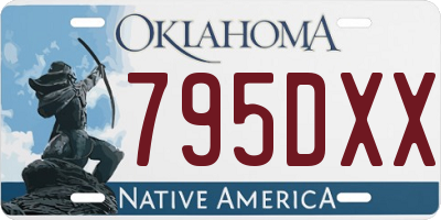 OK license plate 795DXX