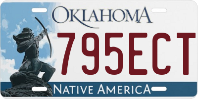 OK license plate 795ECT