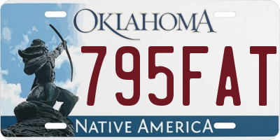 OK license plate 795FAT