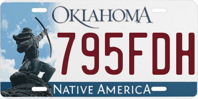 OK license plate 795FDH