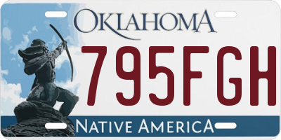 OK license plate 795FGH