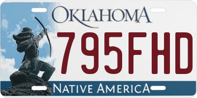 OK license plate 795FHD