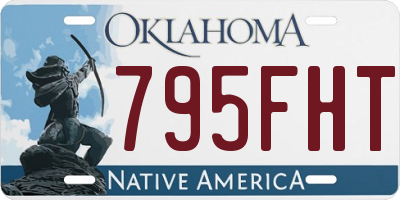 OK license plate 795FHT