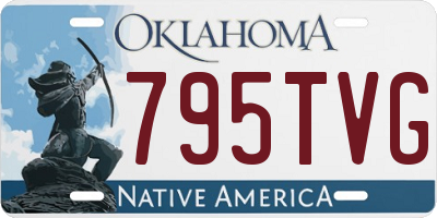 OK license plate 795TVG
