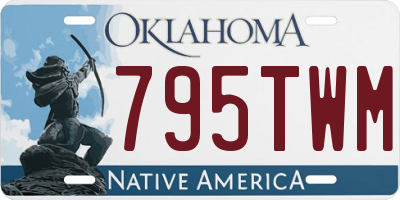 OK license plate 795TWM